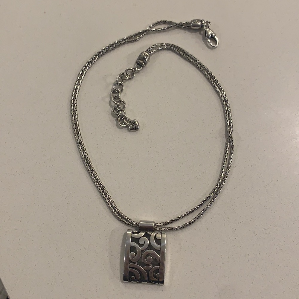 Brighton silver swirl pendant necklace